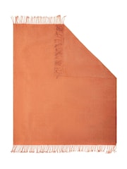 BHS Teracotta Chenille Throw - Image 3 of 4