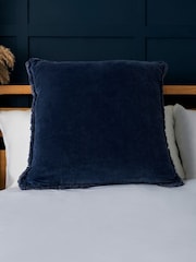 BHS Navy Camille Acid Wash Cushion - Image 1 of 4