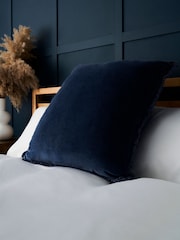 BHS Navy Camille Acid Wash Cushion - Image 3 of 4