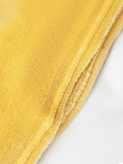 BHS Ochre Microfleece Throw - Image 3 of 4