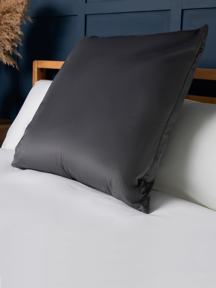 BHS Silver Velour Cushion - Image 1 of 4