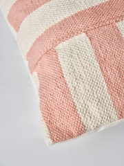 BHS Blush Tino Striped Cushion - Image 2 of 4