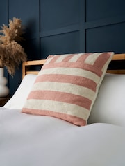 BHS Blush Tino Striped Cushion - Image 3 of 4