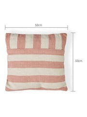 BHS Blush Tino Striped Cushion - Image 4 of 4