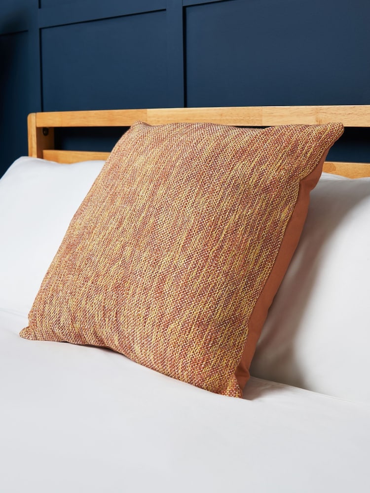 BHS Terracotta 2 Tone Cushion - Image 1 of 4