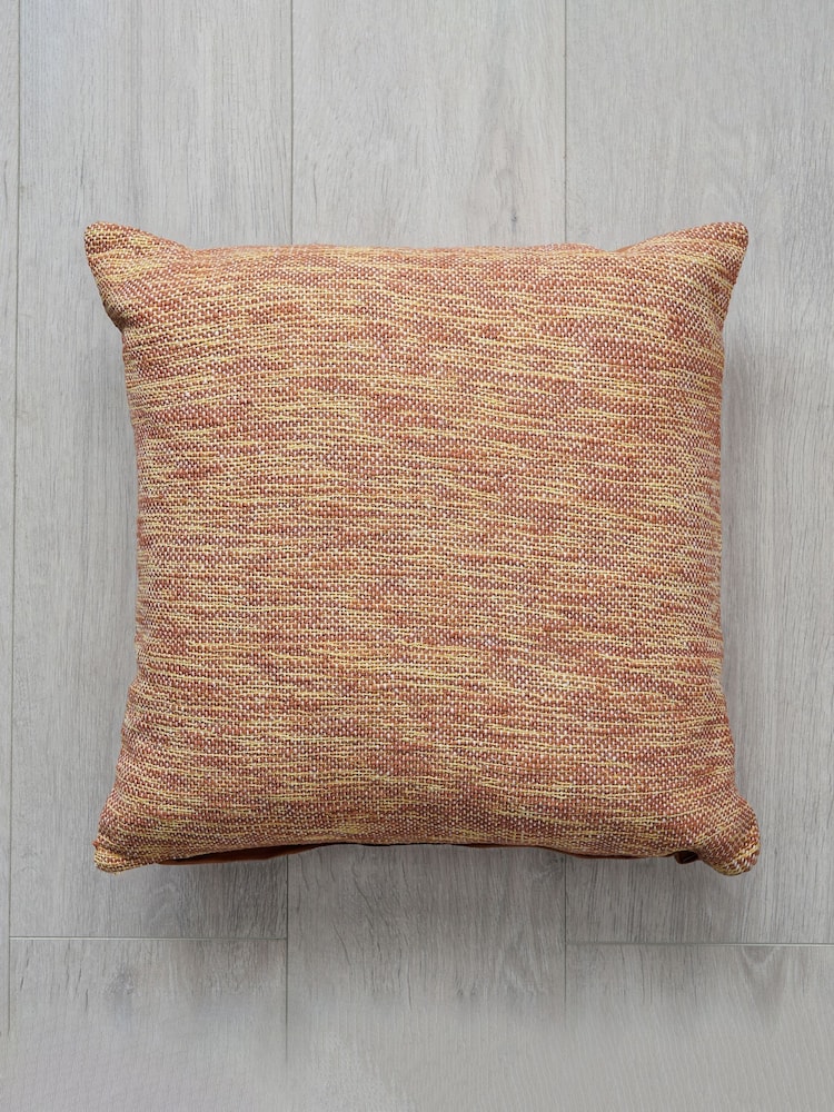 BHS Terracotta 2 Tone Cushion - Image 4 of 4
