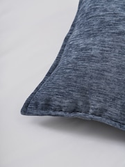 BHS Blue Heavy Chenille Cushion - Image 3 of 4