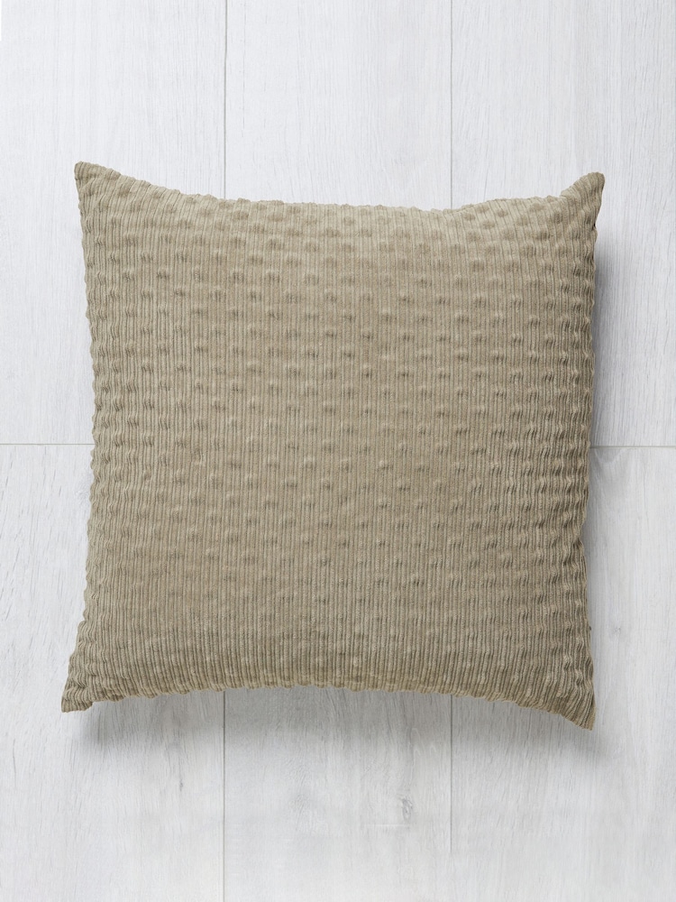 BHS Sage Bobble Design Cushion - Image 2 of 4