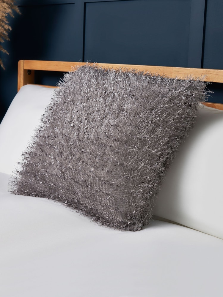 BHS Silver Pollyanna Cushion - Image 1 of 4 BHS Silver Pollyanna Cushion - Image 1 of 4