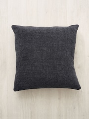BHS Charcoal Chenille Cushion - Image 3 of 4