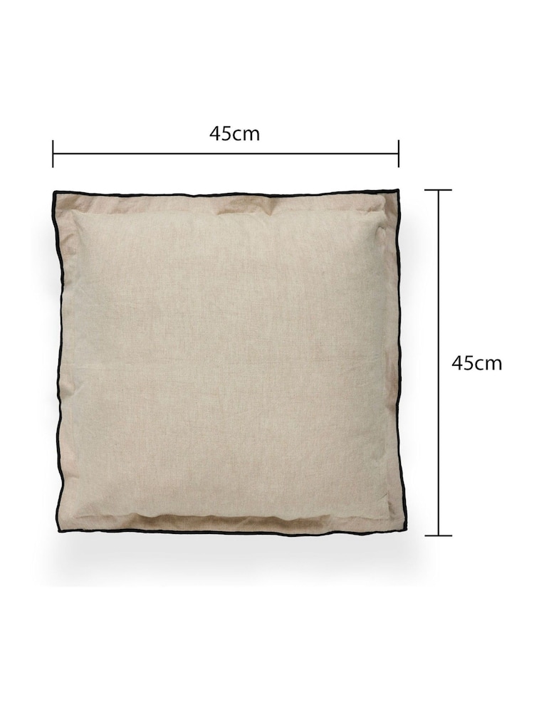 BHS Cream Pierre Cushion - Image 4 of 4