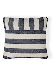 BHS Navy Tino Striped Cushion - Image 4 of 4