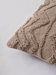 BHS Grey Tufted Zig Zag Cushion - Image 2 of 4
