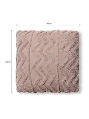 BHS Grey Tufted Zig Zag Cushion - Image 4 of 4