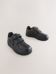 Schwarz - Pokemon 2 Strap Touch Fastening School Shoes - Bild 1 von 6