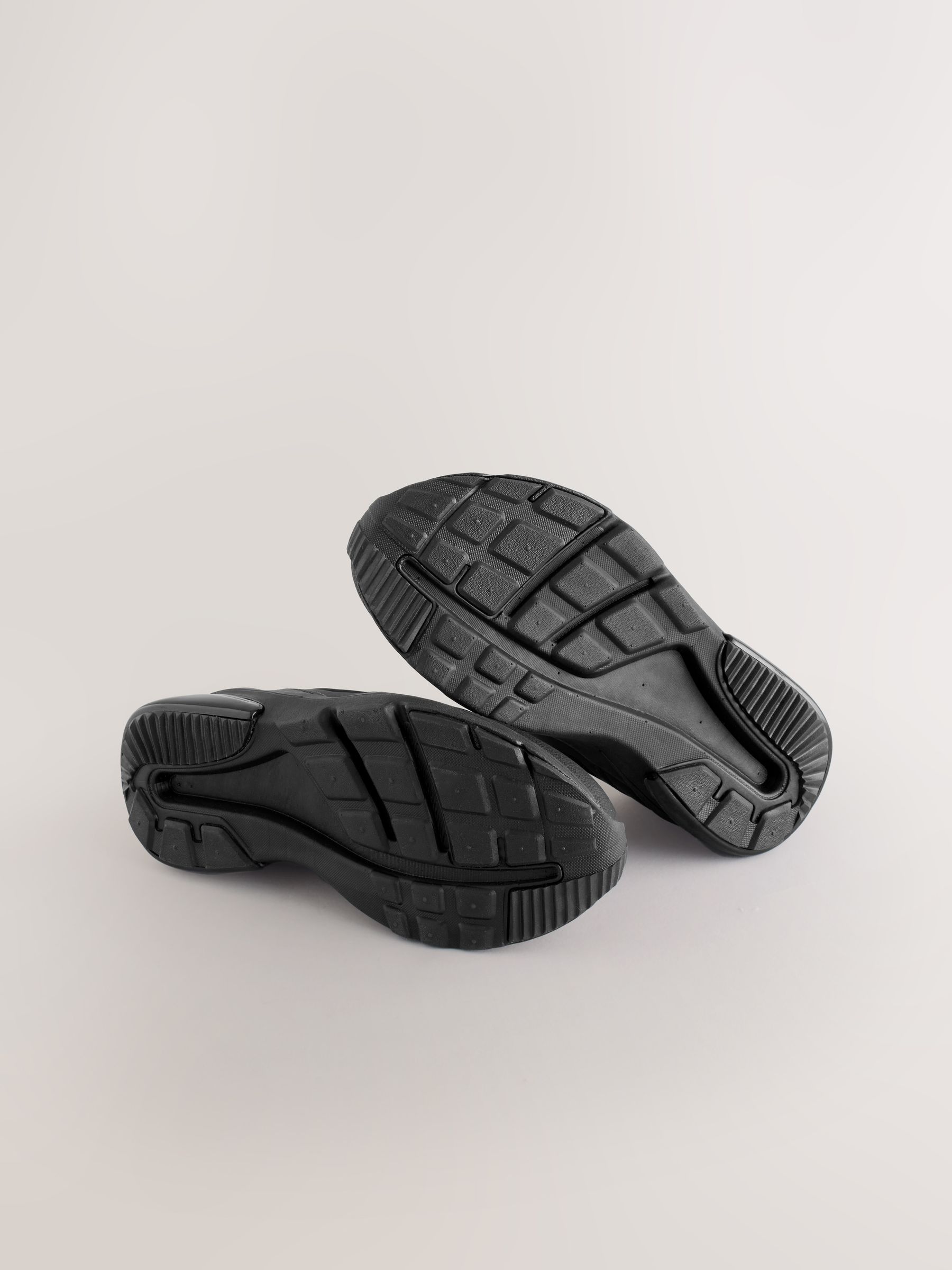 Buy Black Standard Fit (F) Minecraft Elastic Lace School Trainers