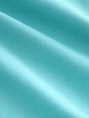 Teal Blue Oxford Short Sleeve 100% Cotton Shirt - Image 7 of 7