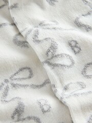 Baker by Ted Baker Girls Silver Ocassion Bow Tights 1 Pack - صورة 3 من 4