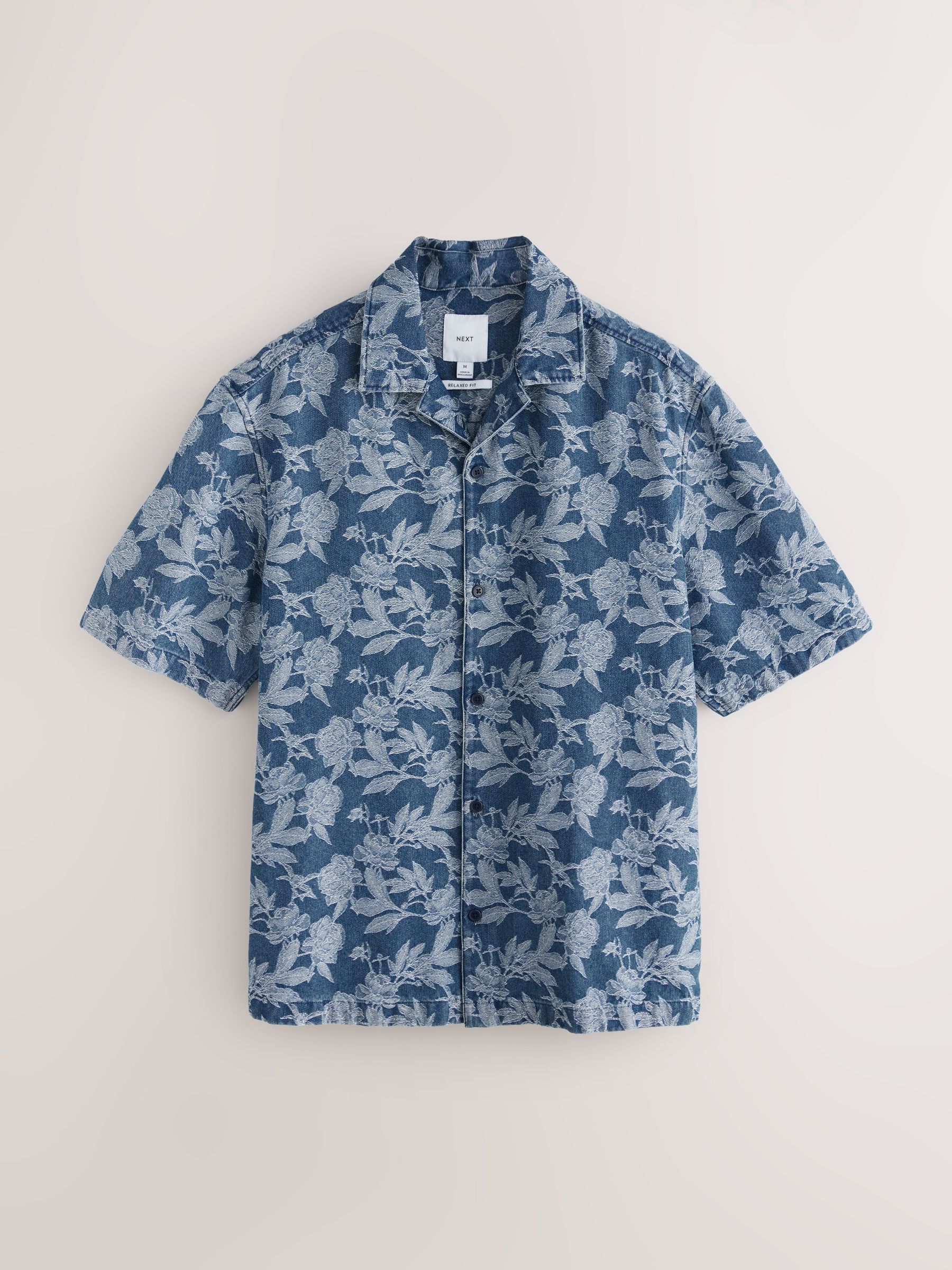 とっておきし新春福袋 Navy Buy Blue USA Next from Shirt Sleeve Short Printed Jacquard トップス