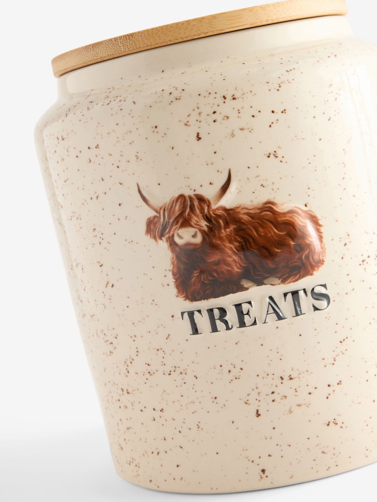 Natural Hamish The Highland Cow Treat Jar - Image 5 of 5 Natural Hamish The Highland Cow Treat Jar - Image 5 of 5