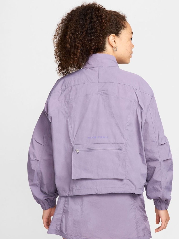 Nike Lilac Purple Repel UV Running Jacket - Image 2 of 9