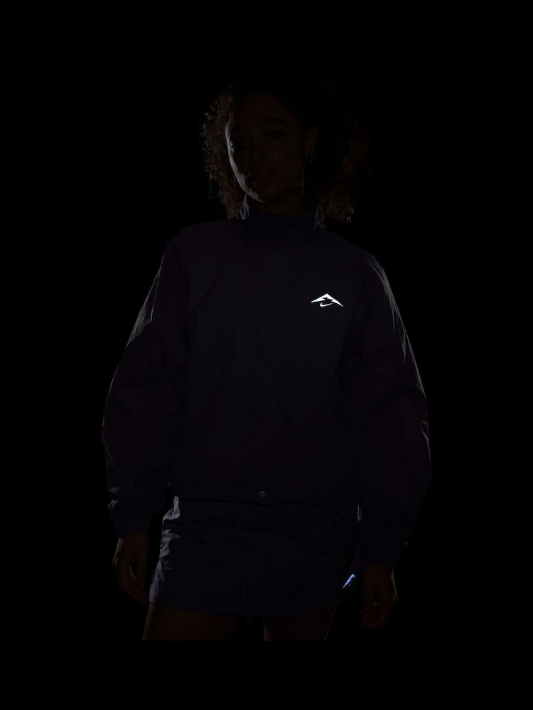 Nike Lilac Purple Repel UV Running Jacket - Image 9 of 9