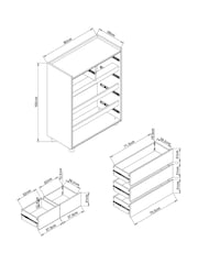 Inka Kids Natural Chest of Drawers - Image 4 of 7