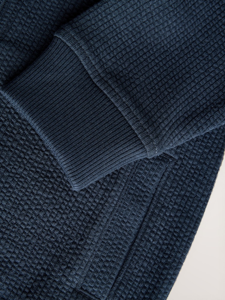Bleu marine - Ensemble veste bomber et short en jersey (3mois-7ans) - Image 4 of 5