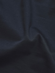 Tailored Athlete Blue Muscle Fit Mercerised Cotton Tipped Zip Neck Polo Shirt - Image 7 of 7