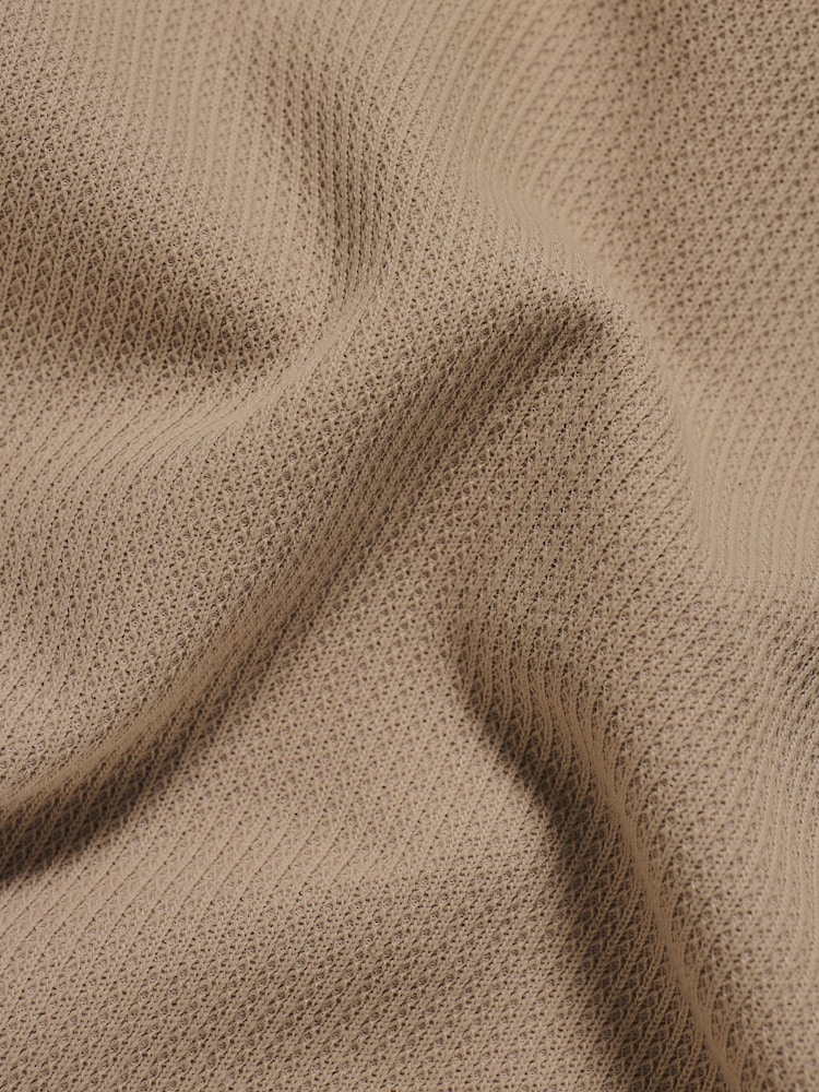 Tailored Athlete Natural Muscle Fit Textured Buttonless Polo Shirt - Image 7 of 7