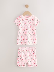 Pink & Weiß - 100% Cotton Short Pyjamas 3 Pack - Bild 4 von 7