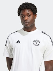 adidas White/Purple Manchester United Tiro 25 Competition Cotton T-Shirt - Image 5 of 6