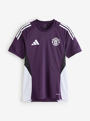 adidas Plum Purple Manchester United Tiro 25 Competition Training Jersey - Image 1 of 1