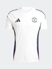 adidas White/Purple Manchester United Tiro 25 Competition Training Jersey - Image 6 of 7