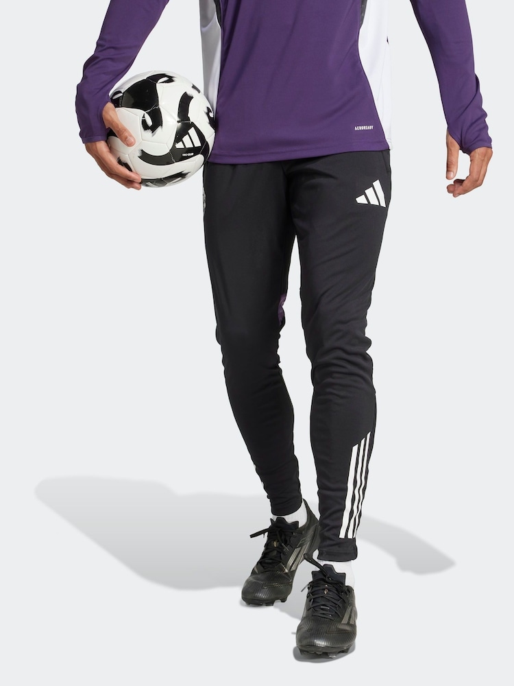adidas Black/Purple Manchester United Tiro 25 Competition Training Joggers - Image 1 of 5 adidas Black/Purple Manchester United Tiro 25 Competition Training Joggers - Image 1 of 5