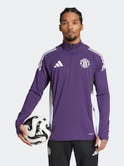 adidas Plum Purple Manchester United Tiro 25 Competition Training Top - Image 1 of 6