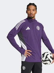 adidas Plum Purple Manchester United Tiro 25 Competition Training Top - Image 3 of 6