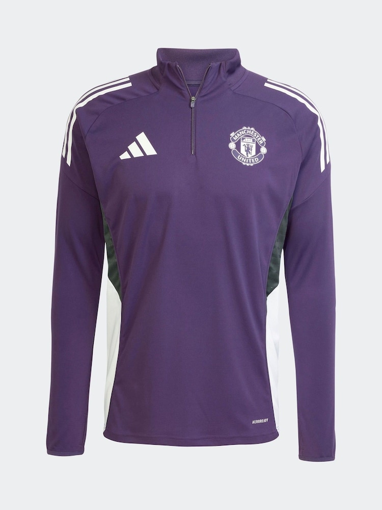 adidas Plum Purple Manchester United Tiro 25 Competition Training Top - Image 6 of 6