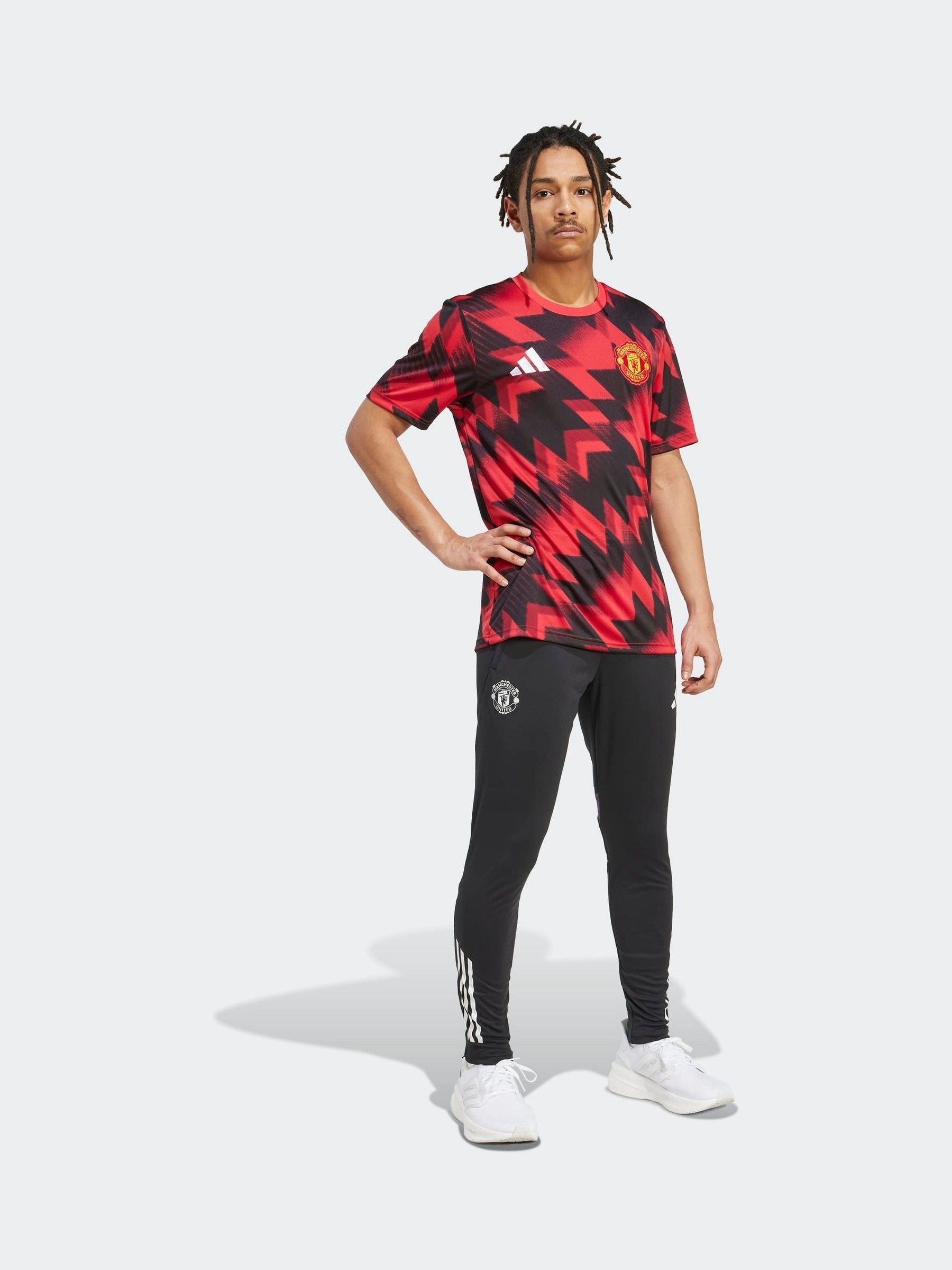 Buy adidas Red Manchester United 25/26 Pre-Match Football Shirt