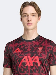 adidas Black/Red Liverpool FC 25/26 Pre Match Jersey - Image 4 of 7