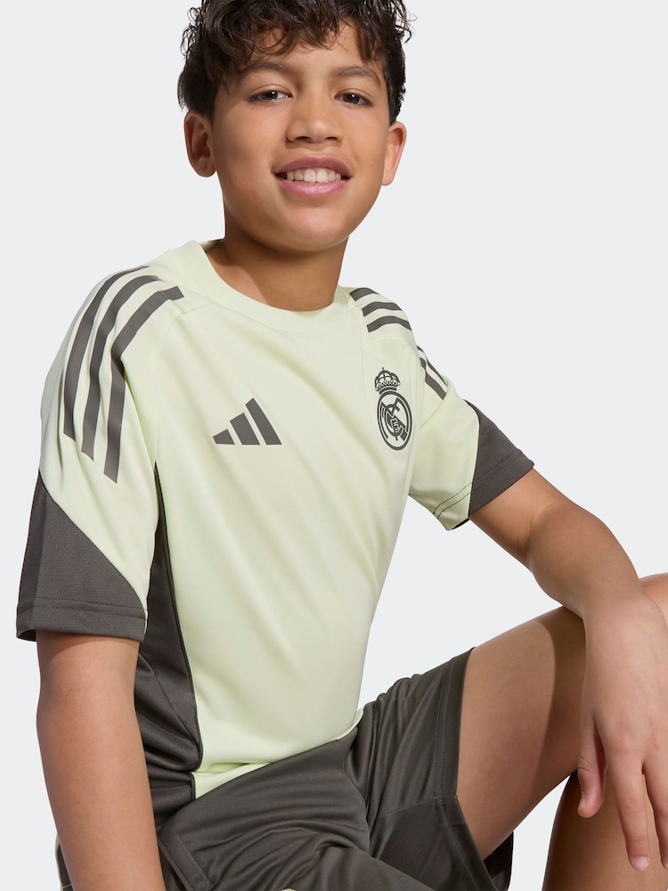 adidas Lime Green Kids Real Madrid Tiro 25 Competition Training Jersey - Image 6 of 6