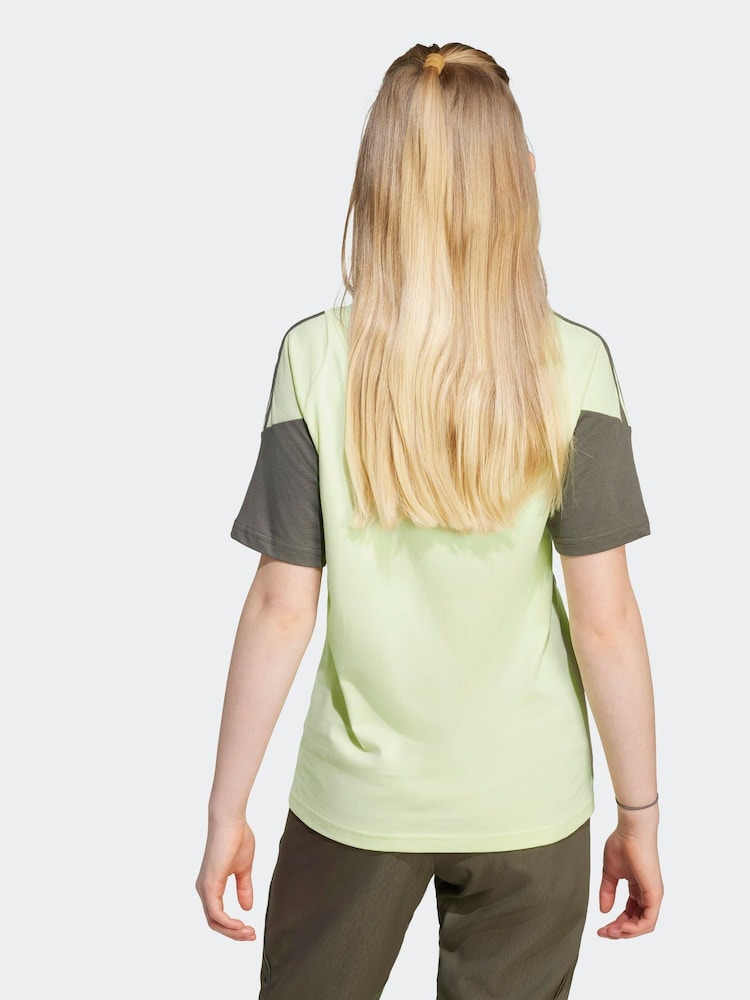 adidas Lime Green Kids Real Madrid Tiro 24 Sweat T-Shirt - Image 2 of 6