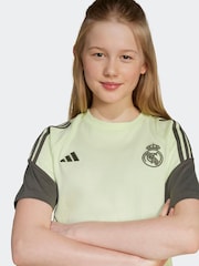 adidas Lime Green Kids Real Madrid Tiro 24 Sweat T-Shirt - Image 5 of 6