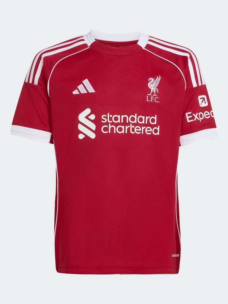 Buy adidas Bright Red Kids Liverpool FC 25/26 Home Jersey from the