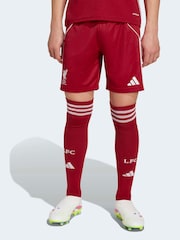 adidas Bright Red Kids Liverpool FC 25/26 Home Shorts - Image 2 of 6