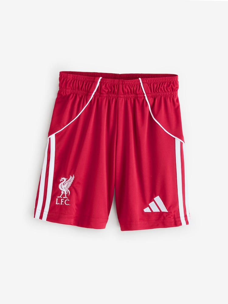 adidas Bright Red Kids Liverpool FC 25/26 Home Shorts - Image 6 of 6