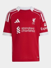 adidas Bright Red Mini Kids Liverpool FC 25/26 Home Kit - Image 6 of 10