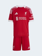 adidas Bright Red Mini Kids Liverpool FC 25/26 Home Kit - Image 7 of 10