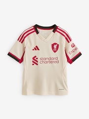 adidas White Kids Liverpool FC 25/26 Away Jersey - Image 1 of 1