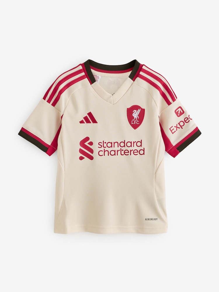 adidas White Kids Liverpool FC 25/26 Away Jersey - Image 1 of 1